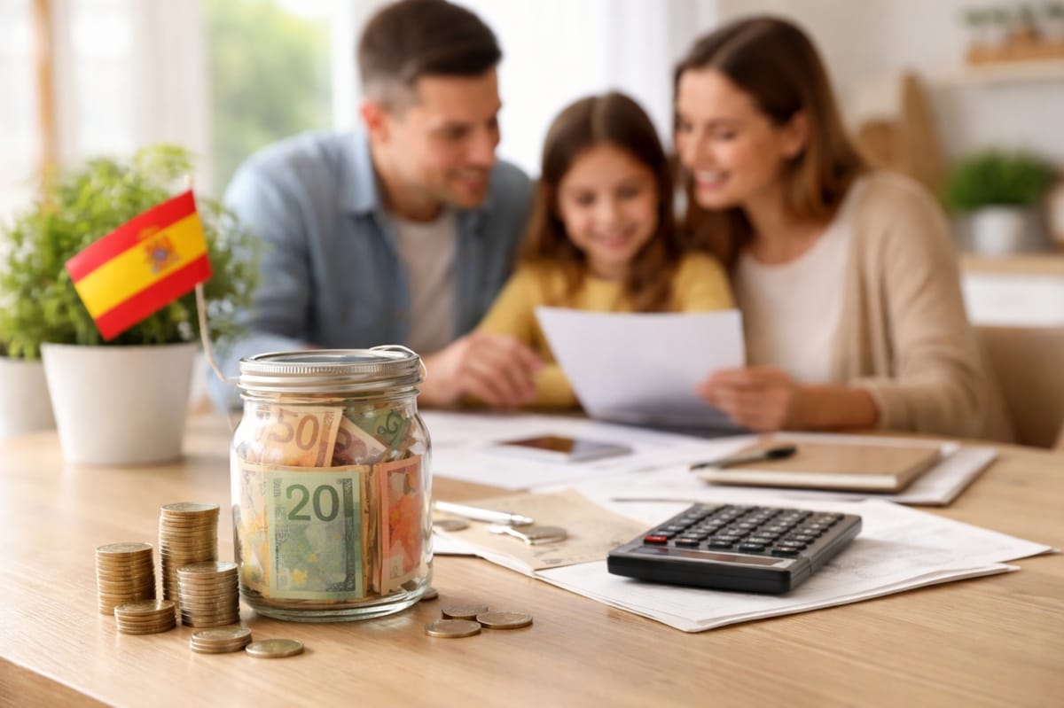 La imagen y el texto presentan una visión clara y humana del ahorro en los hogares españoles en un contexto de inflación persistente.