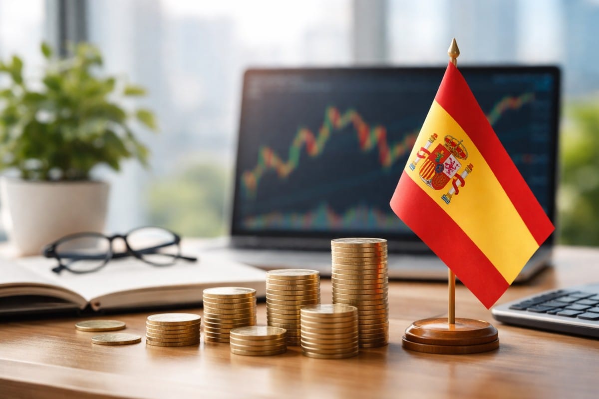 La imagen complementa este enfoque mostrando una escena realista y minimalista vinculada al ámbito de las finanzas.